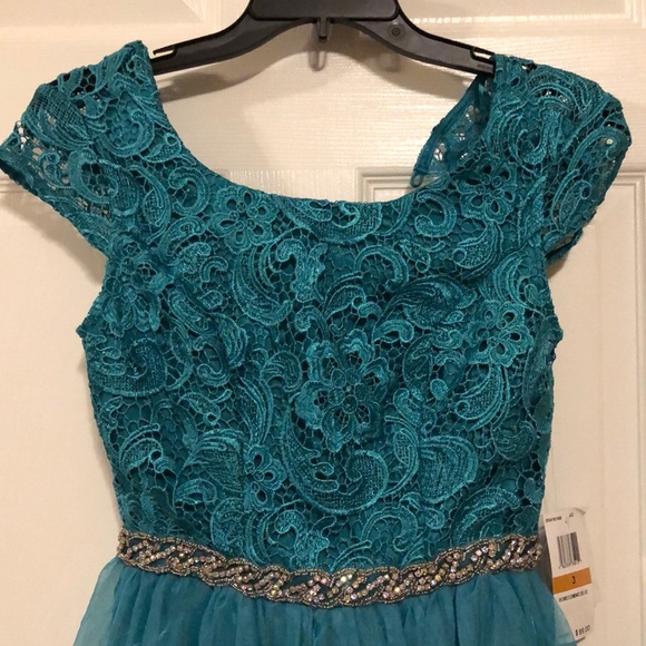 As U Wish Homecoming Blue Lace Dress - Picture 2 of 6